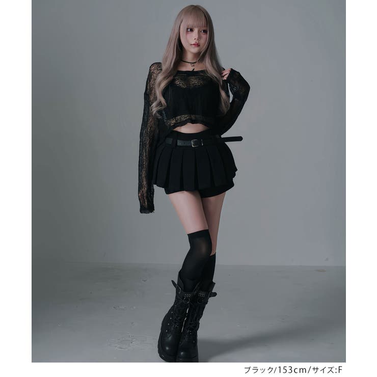 短丈ゆるシアートップス 韓国 夢展望 Diable baiser | 夢展望 | 詳細画像12 