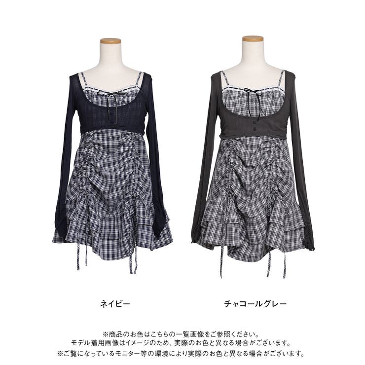 アンサンブルドロストミニワンピース 韓国 夢展望 Rose | 夢展望 | 詳細画像22 