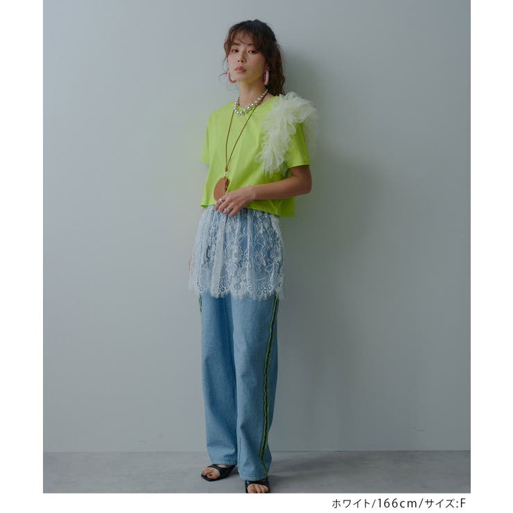 レースレイヤードミニスカート 韓国 夢展望 bohmal | 夢展望 | 詳細画像3 