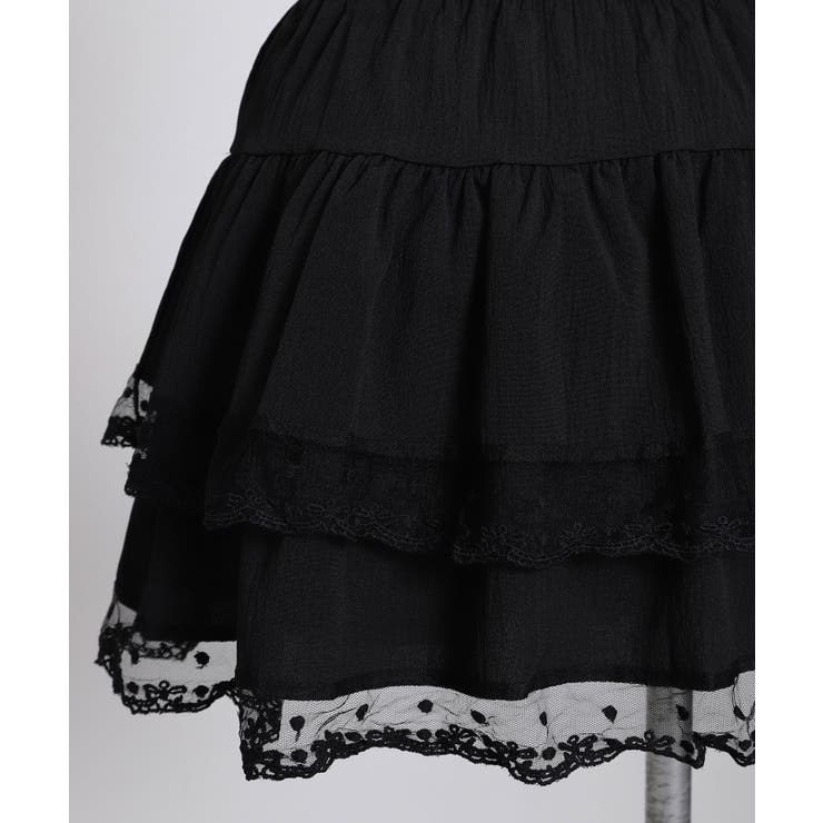 リボン柄レースティアードミニスカート 量産型 地雷系 夢展望 RS | 夢展望 | 詳細画像17 