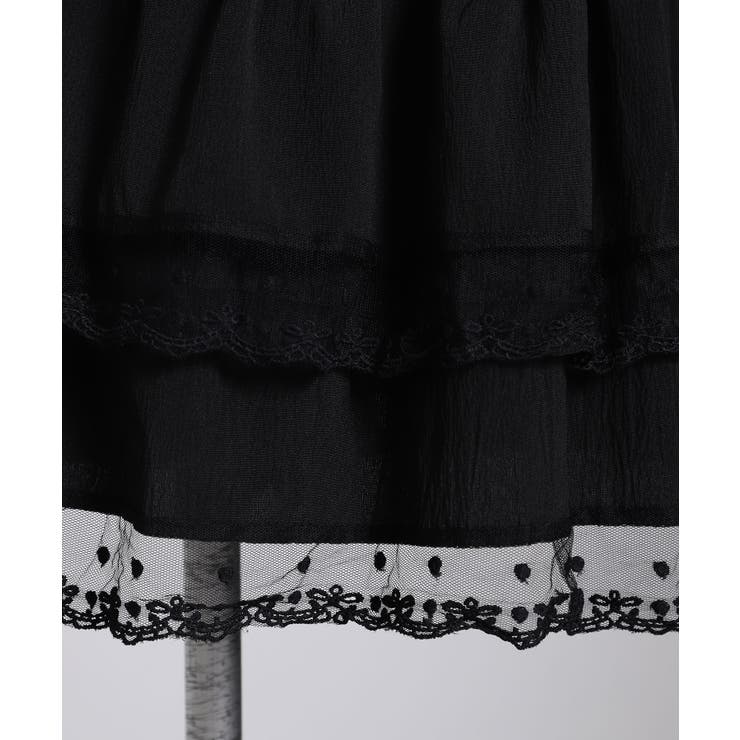 リボン柄レースティアードミニスカート 量産型 地雷系 夢展望 RS | 夢展望 | 詳細画像18 