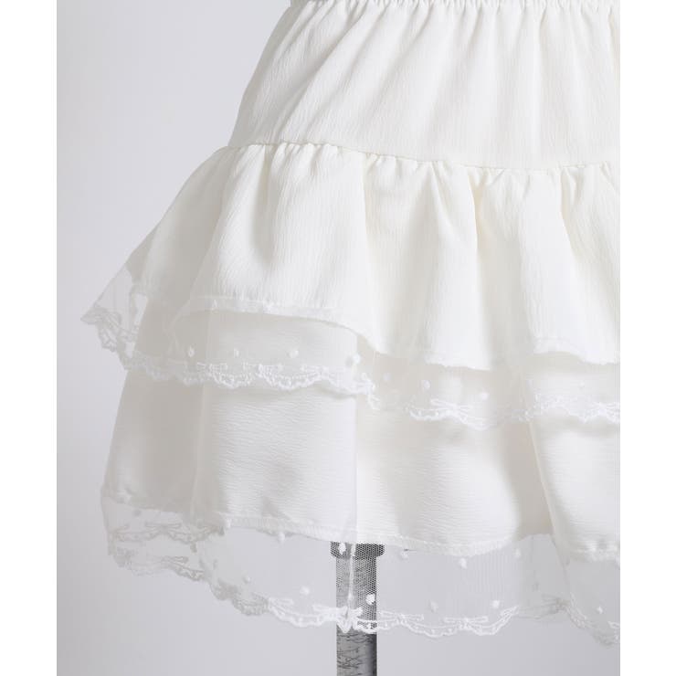 リボン柄レースティアードミニスカート 量産型 地雷系 夢展望 RS | 夢展望 | 詳細画像20 