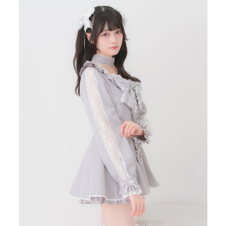 ハートバックルフリルレースセットアップ 量産型 地雷系 | DearMyLove | 詳細画像11 