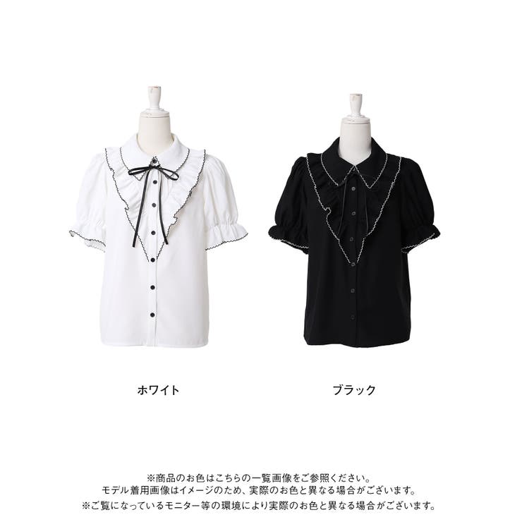 上品大人フリル半袖シャツブラウス 韓国 夢展望 Rose | 夢展望 | 詳細画像21 