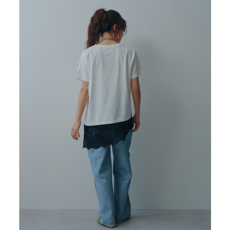 レイヤードレースTシャツ 韓国 夢展望 bohmal | 夢展望 | 詳細画像7 