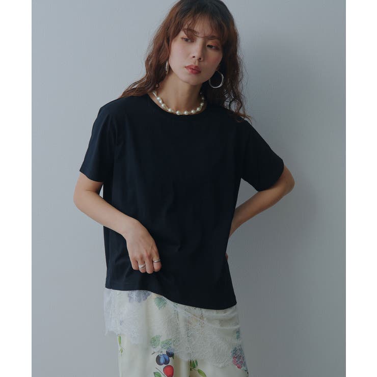 レイヤードレースTシャツ 韓国 夢展望 bohmal | 夢展望 | 詳細画像11 