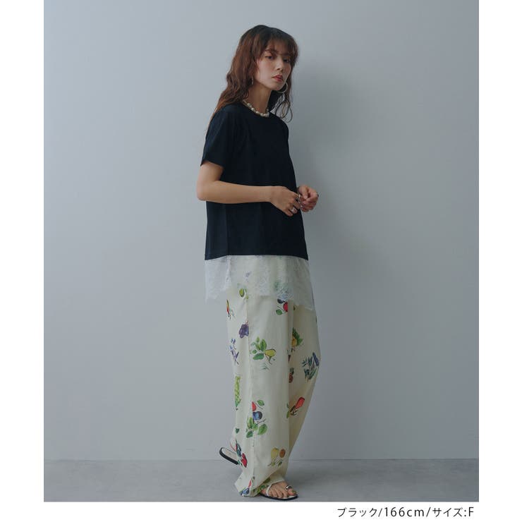レイヤードレースTシャツ 韓国 夢展望 bohmal | 夢展望 | 詳細画像12 