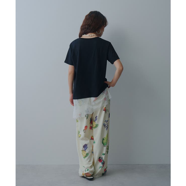 レイヤードレースTシャツ 韓国 夢展望 bohmal | 夢展望 | 詳細画像13 