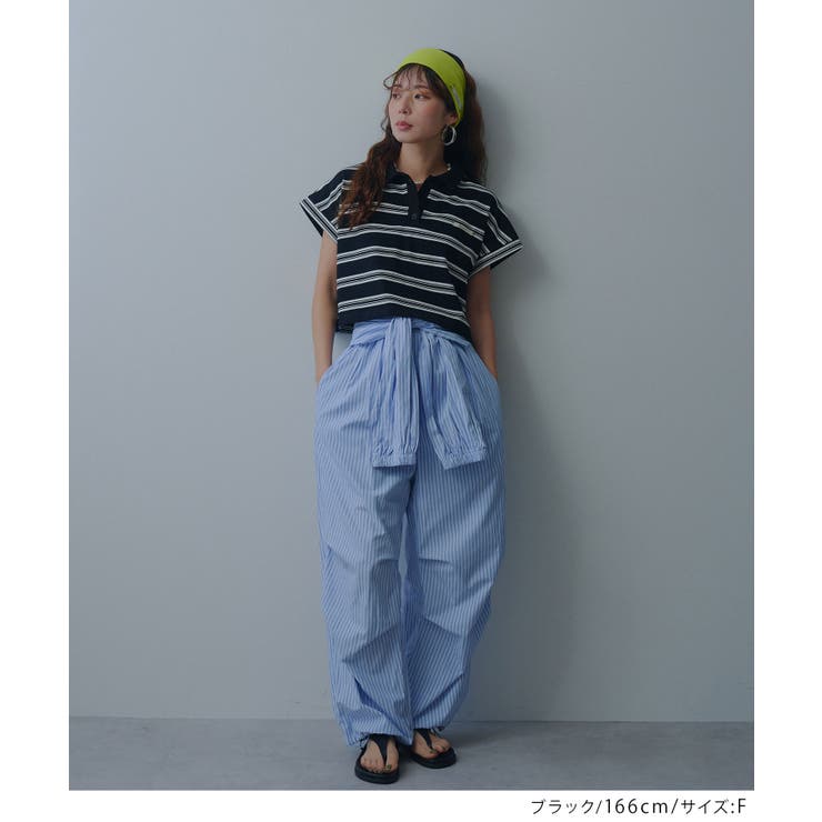 マルチボーダーポロTシャツ 韓国 夢展望 bohmal | 夢展望 | 詳細画像3 