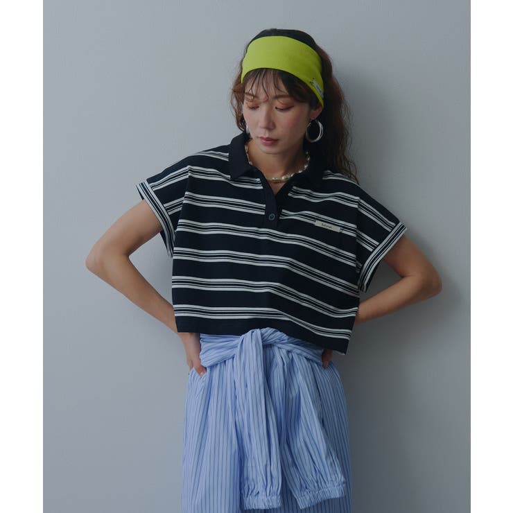 マルチボーダーポロTシャツ 韓国 夢展望 bohmal | 夢展望 | 詳細画像5 