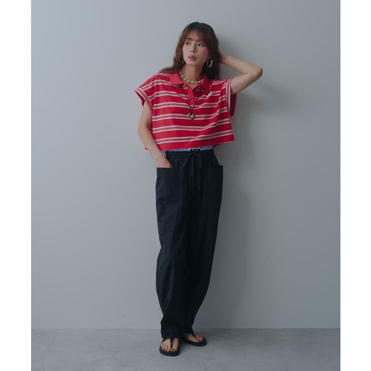 マルチボーダーポロTシャツ 韓国 夢展望 bohmal | 夢展望 | 詳細画像12 