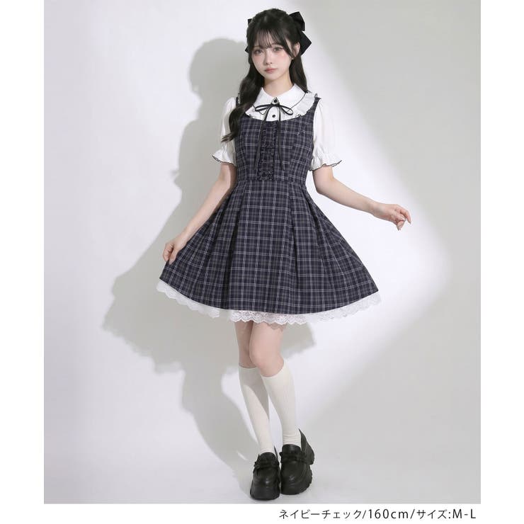 バックリボンフレアジャンスカワンピース【大きいサイズあり】 韓国 夢展望 | 夢展望 | 詳細画像14 