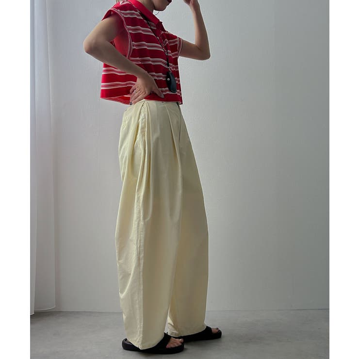 パイピングタックカーブパンツ 韓国 夢展望 bohmal | 夢展望 | 詳細画像6 