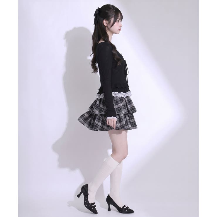 フリルキャミソール×ボレロカーディガンセット【大きいサイズあり】 韓国 夢展望 | 夢展望 | 詳細画像6 