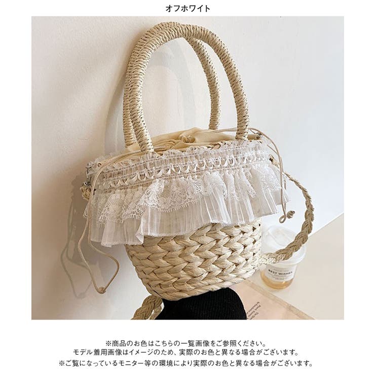 プリーツフリルバスケットバッグ 韓国 夢展望 Rose | 夢展望 | 詳細画像14 