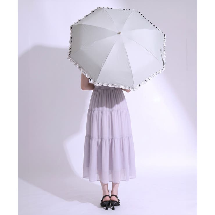 【雨晴兼用】ガーリーフリル日傘 韓国 夢展望 Rose | 夢展望 | 詳細画像5 