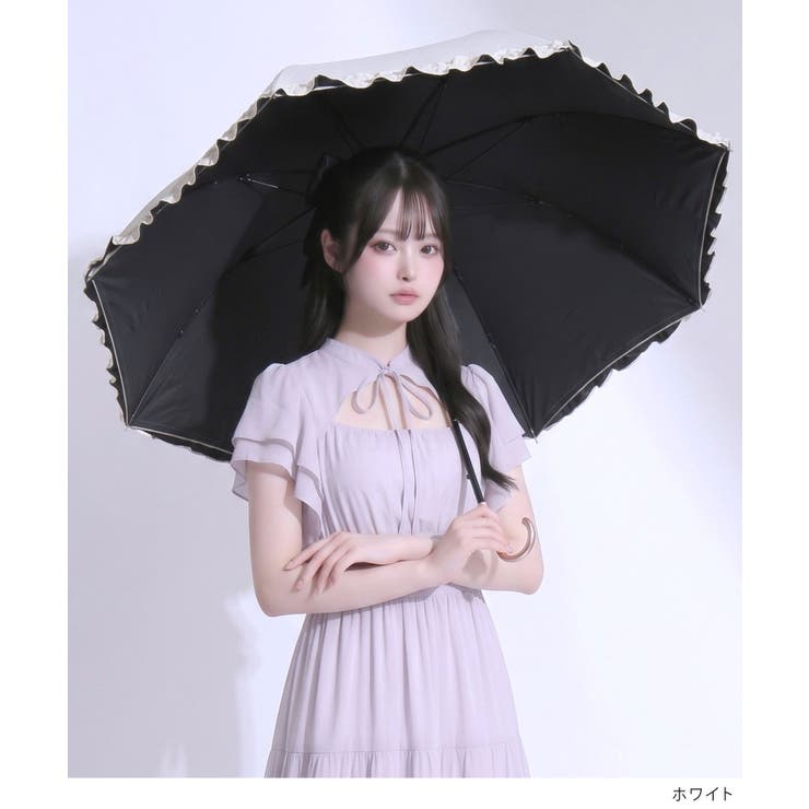 【雨晴兼用】ガーリーフリル日傘 韓国 夢展望 Rose | 夢展望 | 詳細画像6 