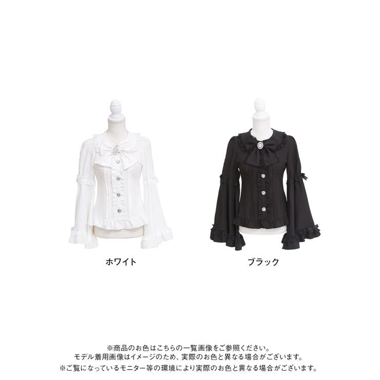 フリルはしごレース姫袖ブラウス 韓国 夢展望 Whip | 夢展望 | 詳細画像16 