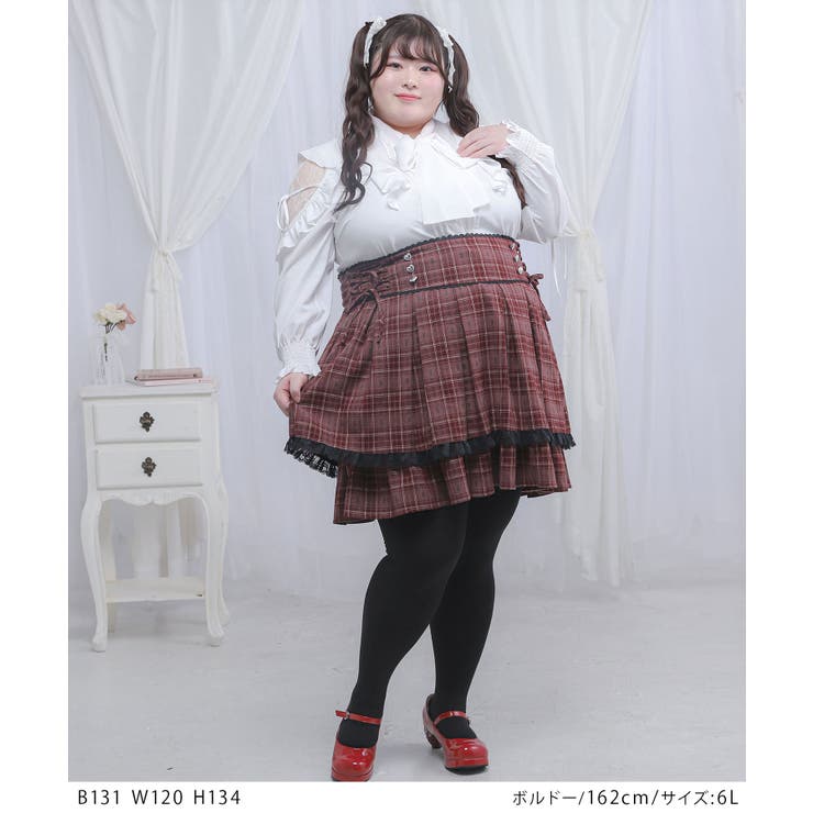 レースアップハートプリーツスカート 韓国 夢展望 Whip | 夢展望 | 詳細画像6 