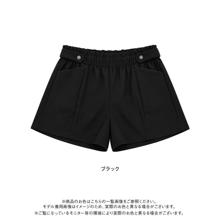 ビジュー釦楽ちんショートパンツ【4L 5L】【大きいサイズ】 韓国 | 夢展望 | 詳細画像14 
