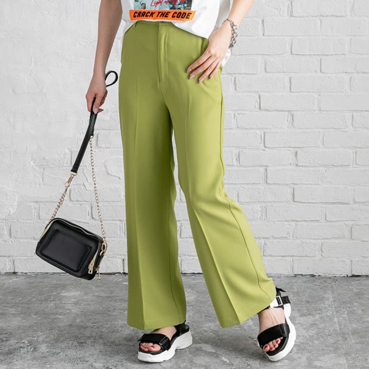 ピスタチオ | パンツ カラー スラックス | 夢展望