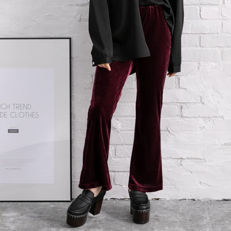ベロア フレア パンツ 品番 Yu 夢展望 ユメテンボウ のレディースファッション通販 Shoplist ショップリスト
