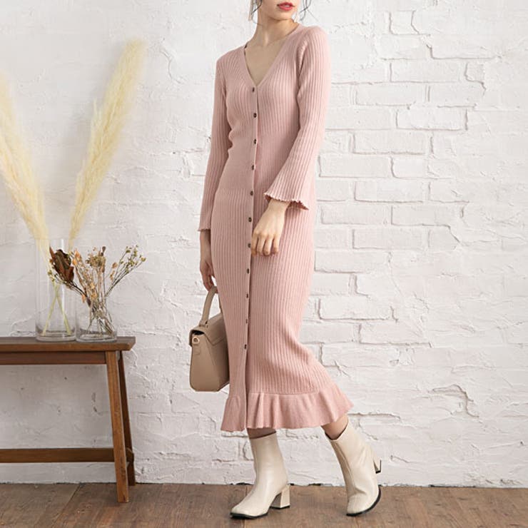 リブニットロングカーディガンワンピース 韓国 オルチャン 夢展望 品番 Yu 夢展望 ユメテンボウ のレディースファッション通販 Shoplist ショップリスト