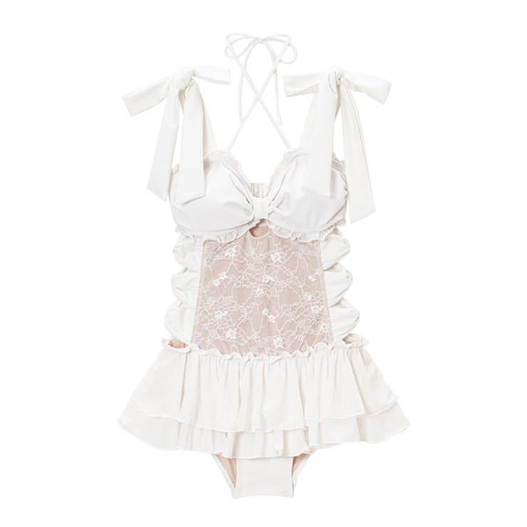 トリプルリボンワンピース水着 韓国 オルチャン 夢展望 水着 品番 Yu Dearmylove ディアマイラブ のレディースファッション通販 Shoplist ショップリスト