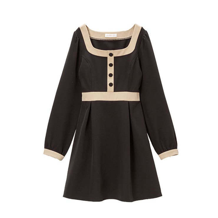 バイカラー上品レディワンピース 韓国 オルチャン 夢展望 品番 Yu Dearmylove ディアマイラブ のレディースファッション通販 Shoplist ショップリスト