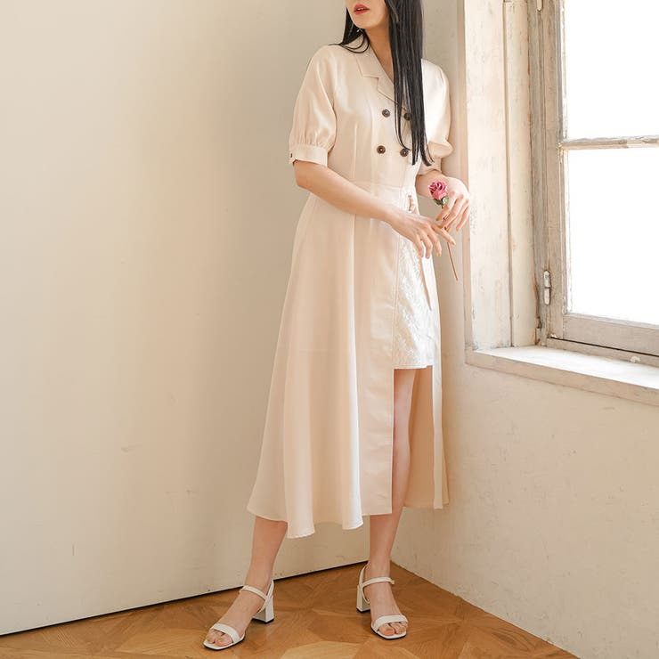 [THEAIRTOWN] SUZUME ROSE LACE ワンピース★韓国★レディース★ レーススリットワンピース 韓国 夢展望[品番：YU000046012]｜夢