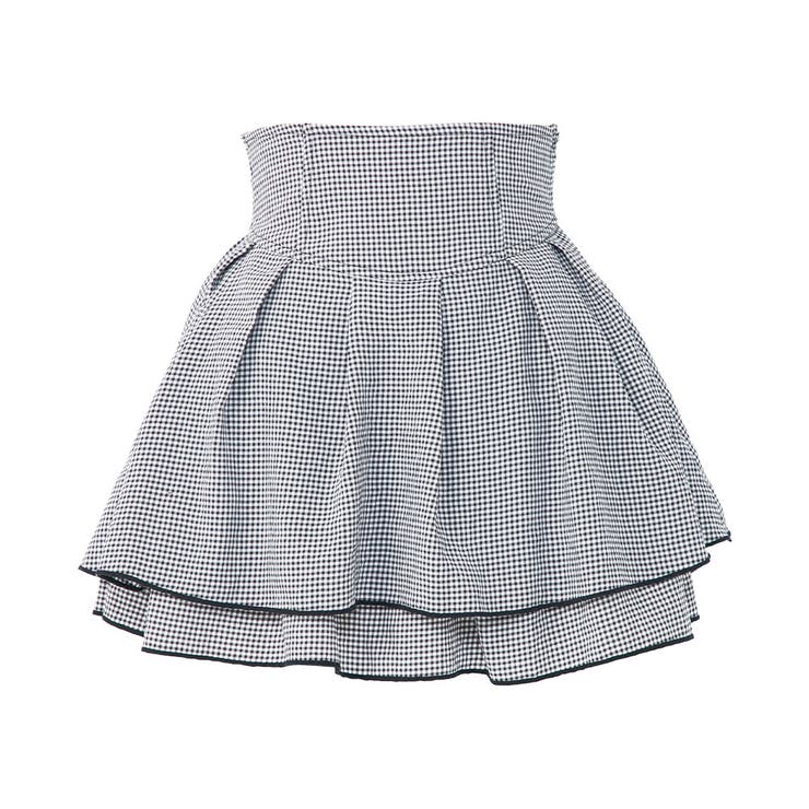 ギンガムチェック | ハイウエストティアードスカパン 韓国 夢展望 | 夢展望