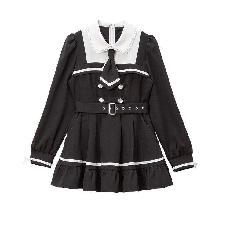 チュニック　ブラック | 探偵ネクタイワンピース 量産型 地雷系 夢展望 | DearMyLove