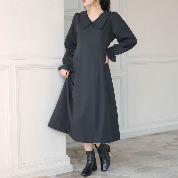ロング　ブラック×ブラック