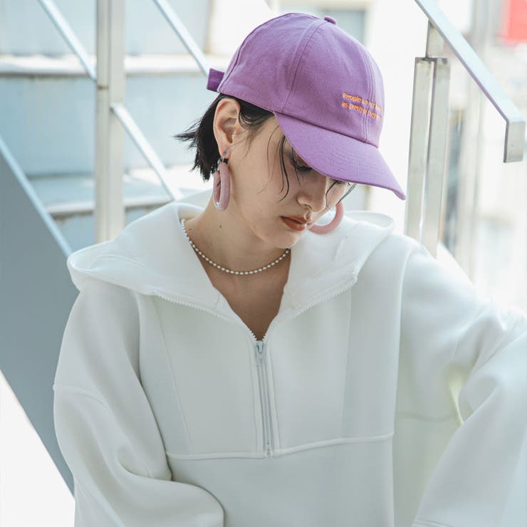 パープル | カラーロゴキャップ 韓国 夢展望 bohmal(ボマール) | 夢展望