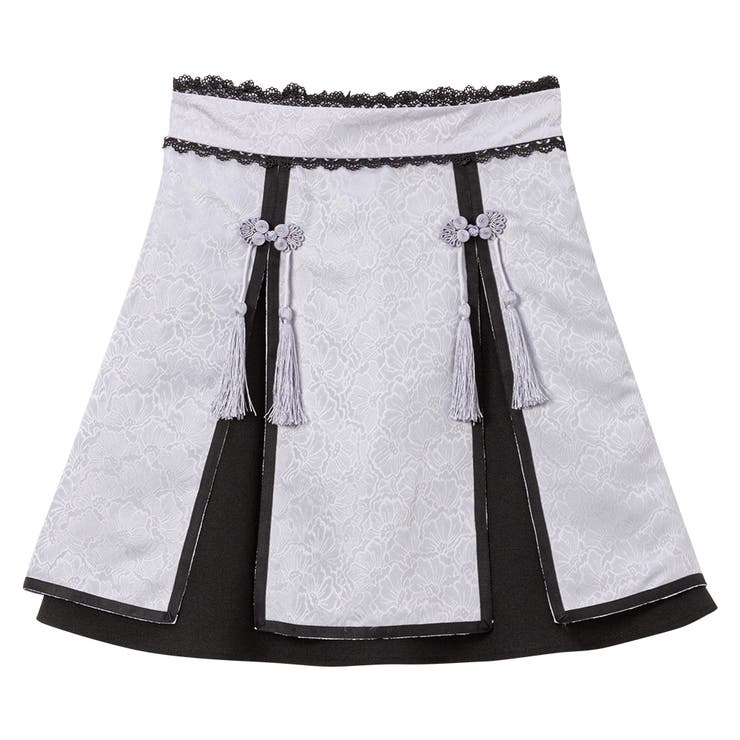 ブルー×ブラック | チャイナラインスリットスカート 量産型 地雷系 夢展望 | DearMyLove