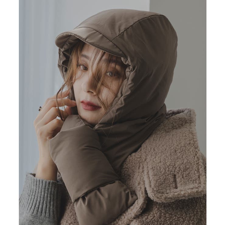 モカ | ダウンマフラーキャップ 韓国 夢展望 | 夢展望