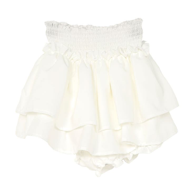 ホワイト | インナーペチパンでも履けるスカパン 韓国 夢展望 | 夢展望