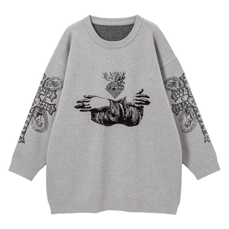 グレー | イマジナルマリアビッグニット 量産型 地雷系 夢展望 | DearMyLove