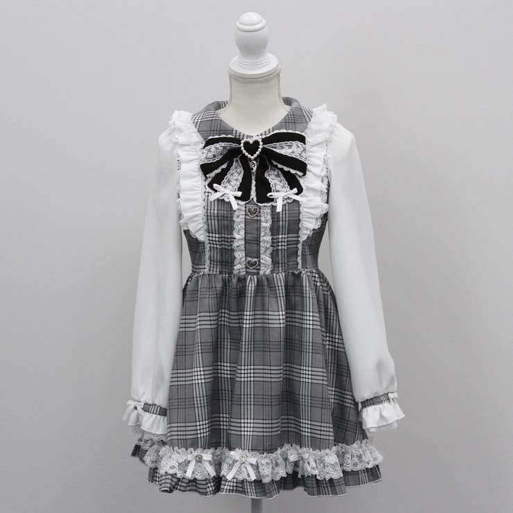 夢展望DearMyLove ネコミミリボンバルーンワンピ(ピンク) ※欠品難あり ハートレースリボンセーラーワンピース – レディース