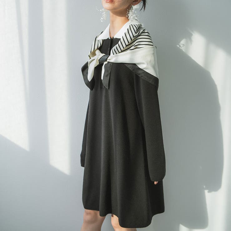 ブラック | 【最上もが着用】ポロシャツワンピース 韓国 夢展望 | 夢展望