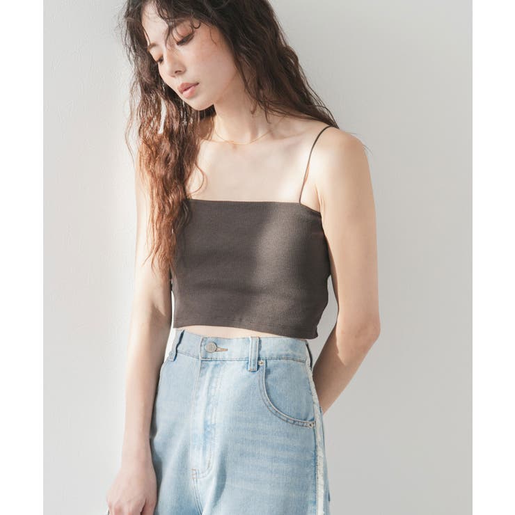 ブラウン | カップ付きベアトップ 韓国 夢展望 | 夢展望