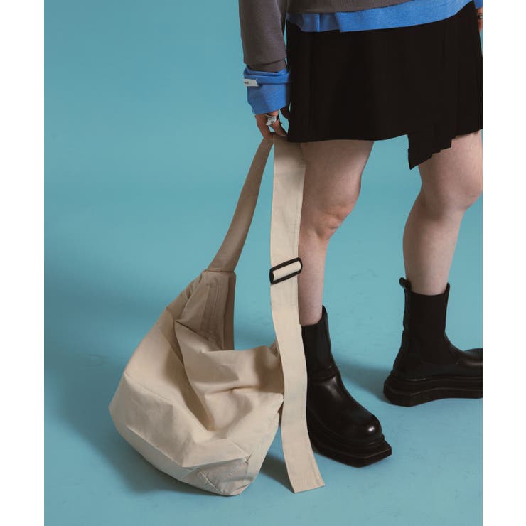 アイボリー | ボディビッグナイロンショルダーバッグ 韓国 夢展望 | 夢展望