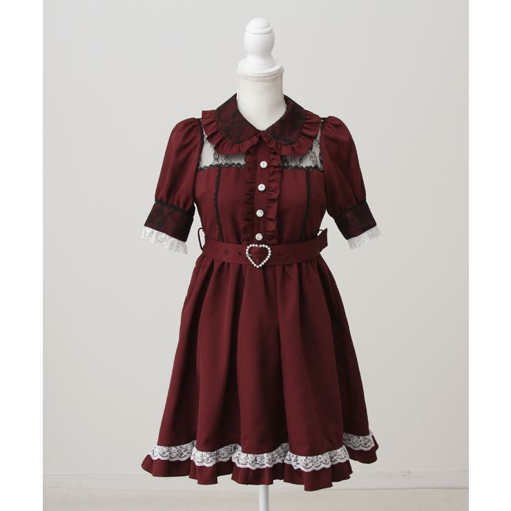 夢展望 AnkRouge GRL まとめ セット 地雷 ワンピース 量產　福袋 キラキラビジューレース重ねワンピース 量産型 地雷系 夢展望