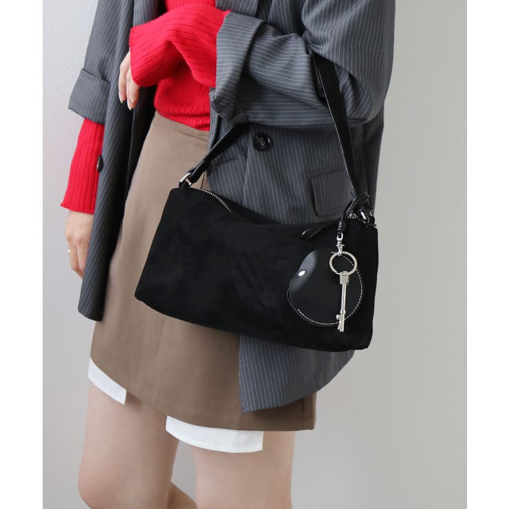 ブラック | スウェードハンドバッグ 韓国 夢展望 | 夢展望