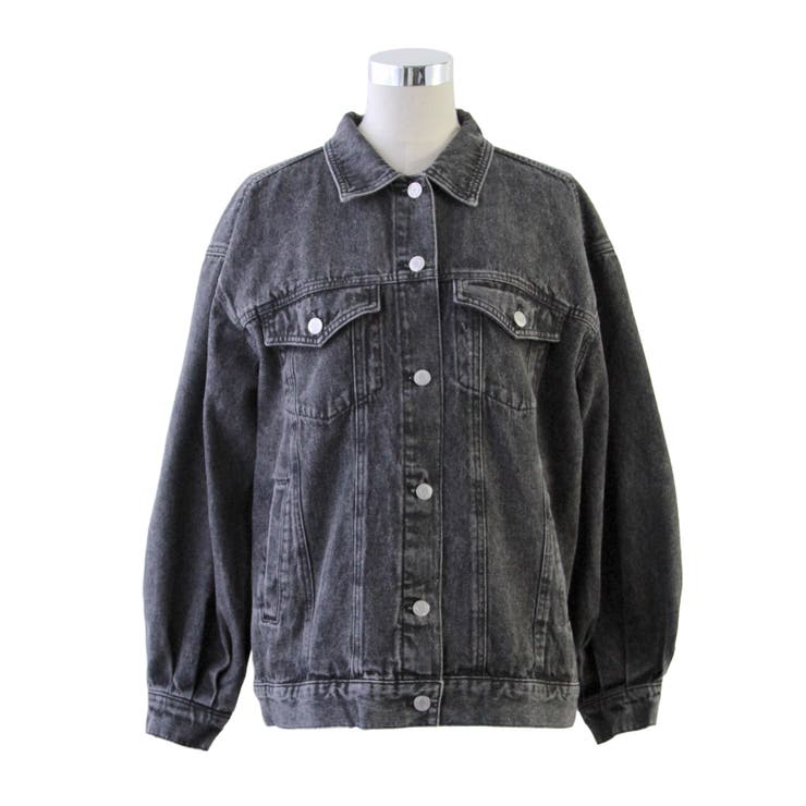 ブラック | オーバーサイズＧジャンジャケット 韓国 夢展望 | 夢展望