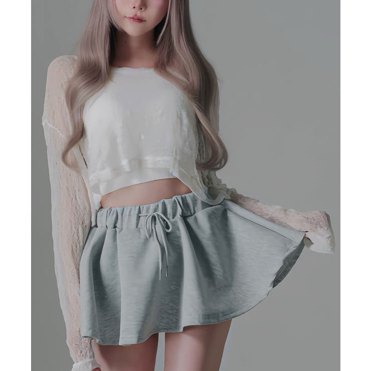 ホワイト | 短丈ゆるシアートップス 韓国 夢展望 Diable baiser | 夢展望