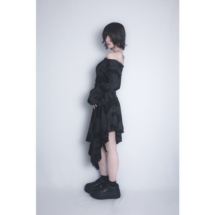 オフショルダーダメージワンピース | yumiri | 詳細画像4 