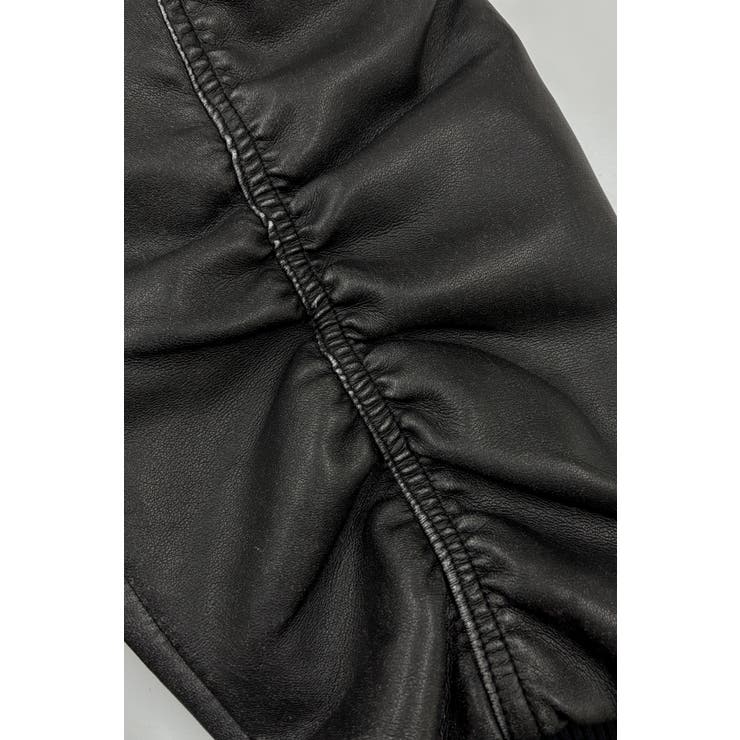 レザーフーディジャケット | yumiri | 詳細画像6 