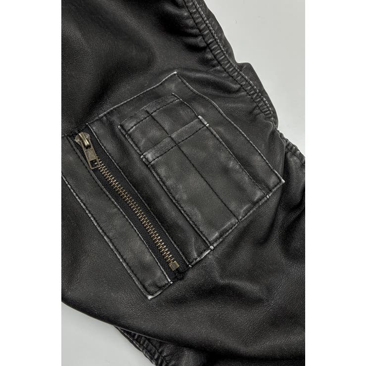 レザーフーディジャケット | yumiri | 詳細画像8 