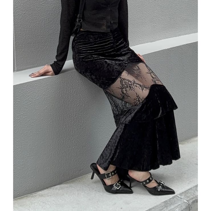 ベロアマーメードスカート | yumiri | 詳細画像10 